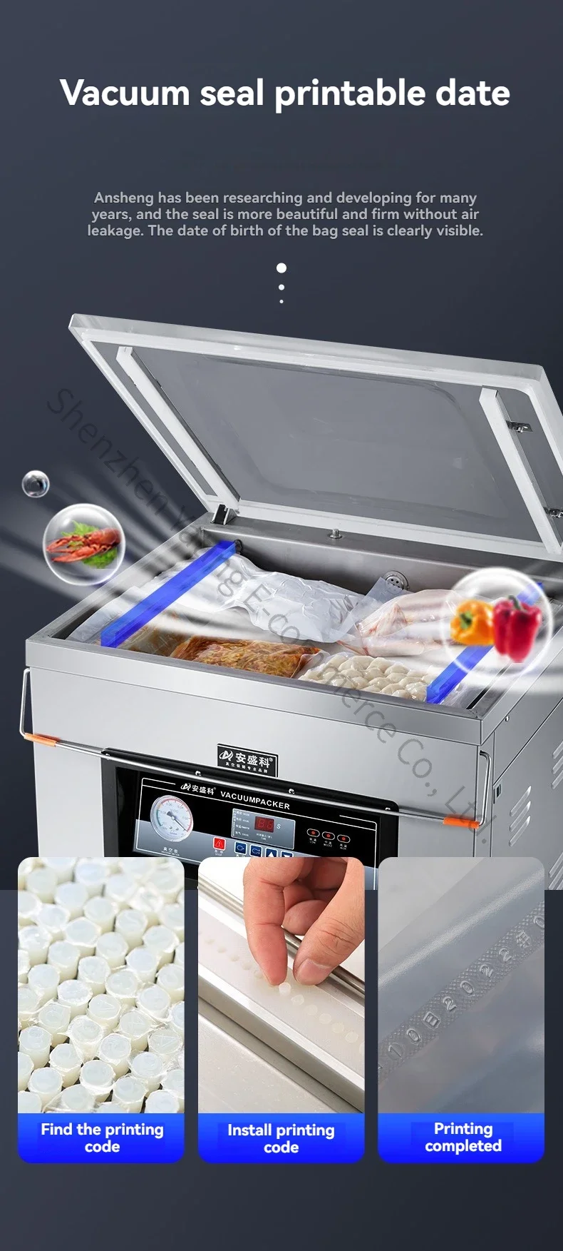 1pc Food Vacuum Packaging Machine Commercial Meat Preservation Plastic Vacuum Sealing Machine Wet Dry Dual Use
1pc Food Vacuum Packaging Machine Commercial Meat Preservation Plastic Vacuum Sealing Machine Wet Dry Dual Use