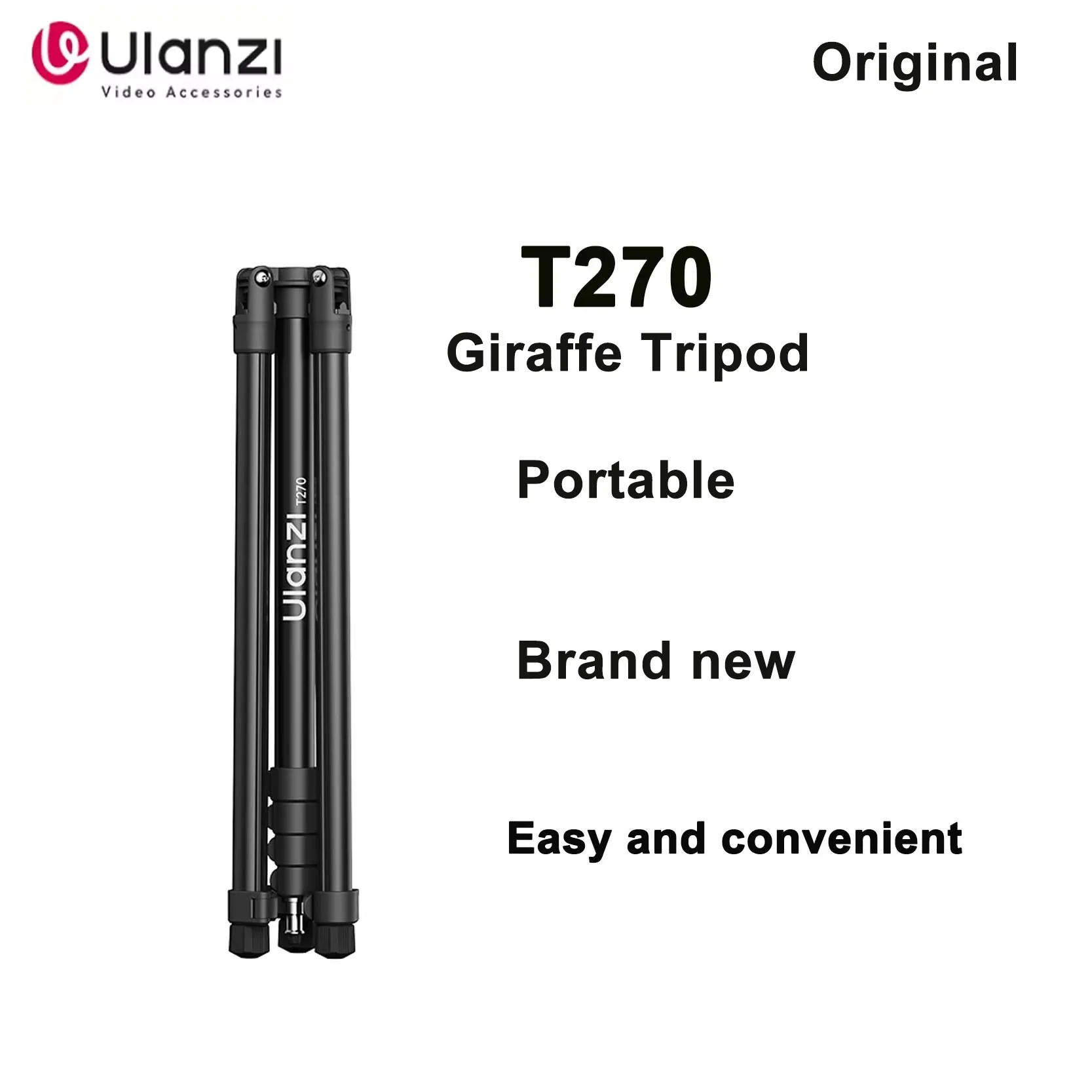 Original Ulanzi T270 Giraffe Tripod 270cm Stand Mirrorless Camera Tripod Studio Photography Fill Light Support
Original Ulanzi T270 Giraffe Tripod 270cm Stand Mirrorless Camera Tripod Studio Photography Fill Light Support