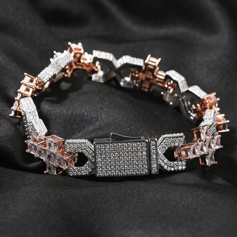 Hip Hop Micro Paved AAA CZ Stone Bling Iced Out Coffee Beans Round Cuban Curb Link Chain Bangle Bracelet for Men Rapper Jewelry
Hip Hop Micro Paved AAA CZ Stone Bling Iced Out Coffee Beans Round Cuban Curb Link Chain Bangle Bracelet for Men Rapper Jewelry