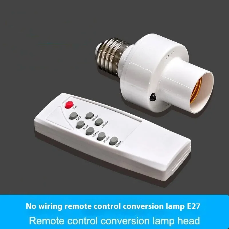 AC85-265V E27 Lamp Base With Wireless Smart Remote Control Intelligent Switch Lamp Holder Cap Smart Home Accessory
AC85-265V E27 Lamp Base With Wireless Smart Remote Control Intelligent Switch Lamp Holder Cap Smart Home Accessory