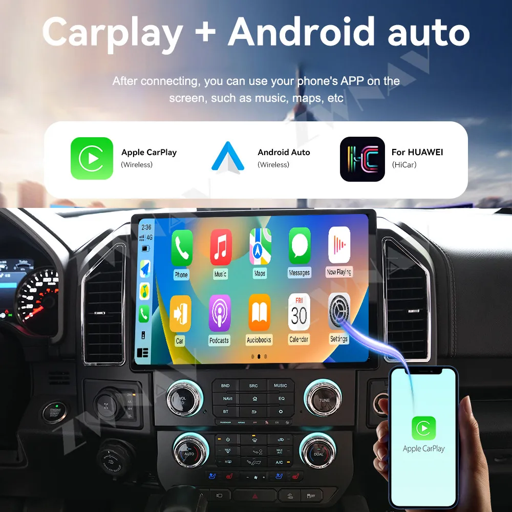 13.1 Inch Display Touch Screen For Ford F150 2015-2021 Android 14 Car GPS Navigation Carplay Car Multimedia Player Head Unit
13.1 Inch Display Touch Screen For Ford F150 2015-2021 Android 14 Car GPS Navigation Carplay Car Multimedia Player Head Unit