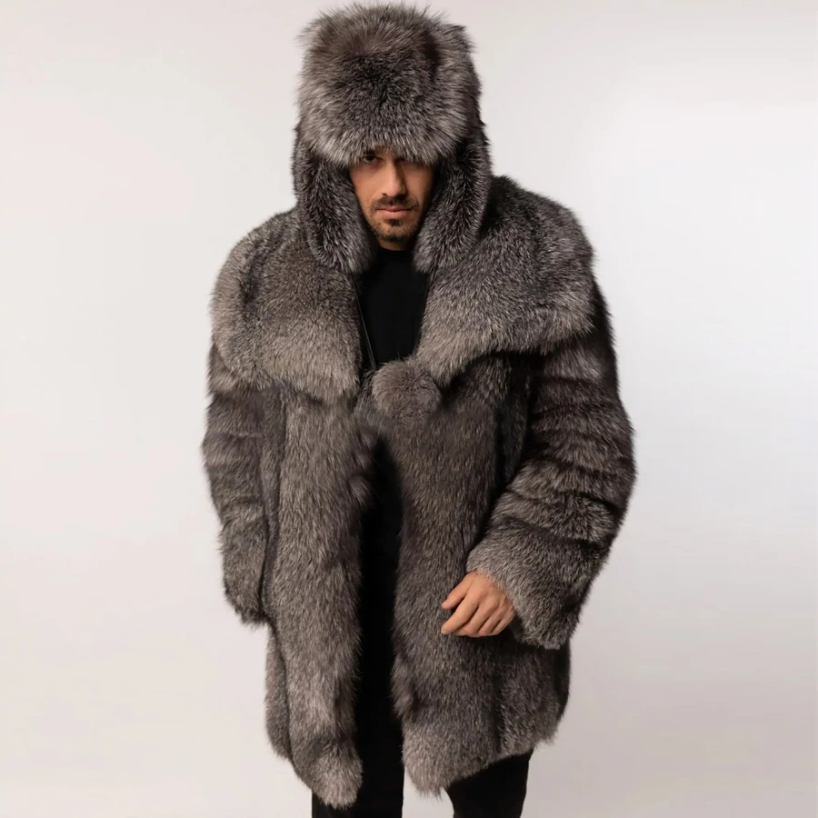 Natural Fur Coat Mens Fox Fur Coat Real Silver Fox Fur Coat Lapel Large Collar Genuine Fox Fur Jackets Long Full Skin Clothing
Natural Fur Coat Mens Fox Fur Coat Real Silver Fox Fur Coat Lapel Large Collar Genuine Fox Fur Jackets Long Full Skin Clothing