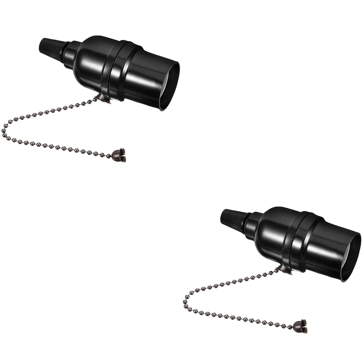 2 Pieces Accessories Bakelite Lamp Holder Zipper Socket Light Bulb with Finial Lampholder Pull Chain
2 Pieces Accessories Bakelite Lamp Holder Zipper Socket Light Bulb with Finial Lampholder Pull Chain