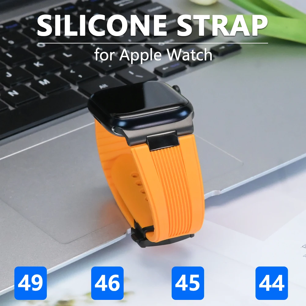 Мягкий спортивный силиконовый ремешок для Apple Watch Ultra 3 2 49 мм, Series 11 10 46 мм, мужской роскошный ремешок для Iwatch 9 8 7 6 5 4 SE3 45 мм 44 мм
Мягкий спортивный силиконовый ремешок для Apple Watch Ultra 3 2 49 мм, Series 11 10 46 мм, мужской роскошный ремешок для Iwatch 9 8 7 6 5 4 SE3 45 мм 44 мм