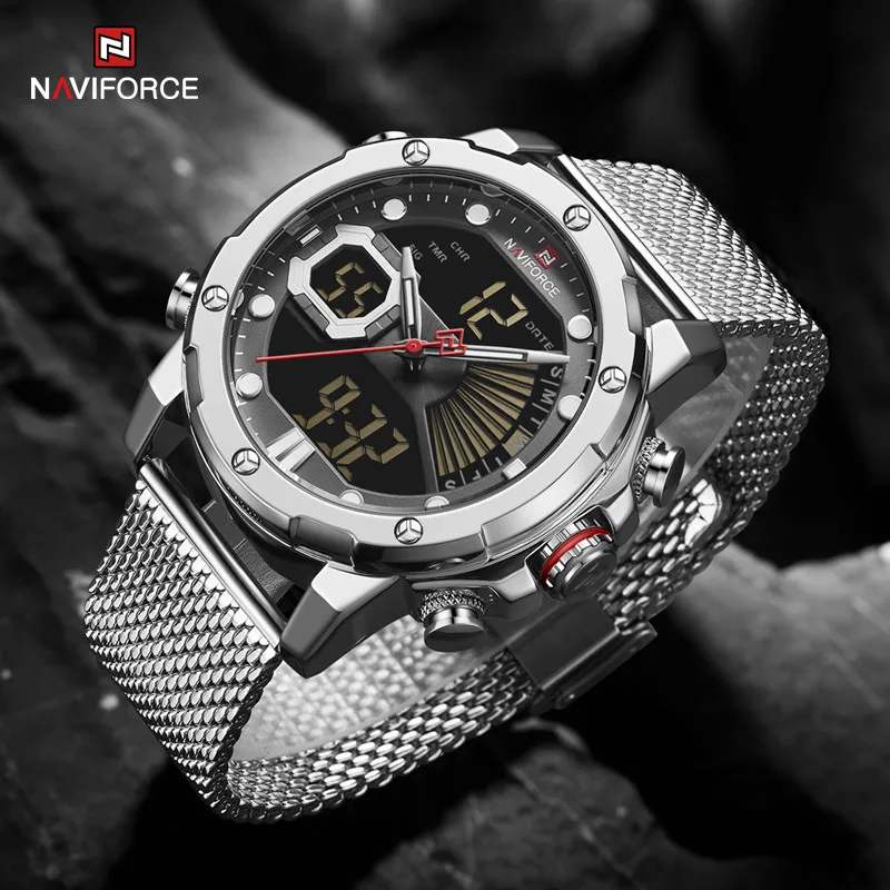 NAVIFORCE Quartz Watches for Men Multifunction Waterproof Male Clock Luminous Digital Business Male Wristwatch Relogio Masculino
NAVIFORCE Quartz Watches for Men Multifunction Waterproof Male Clock Luminous Digital Business Male Wristwatch Relogio Masculino