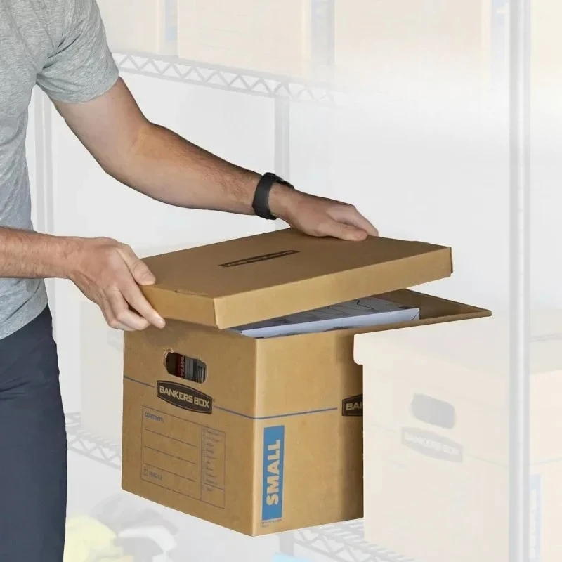 8 Pack Medium Classic Moving Boxes Tape-Free with Reinforced Handles
8 Pack Medium Classic Moving Boxes Tape-Free with Reinforced Handles