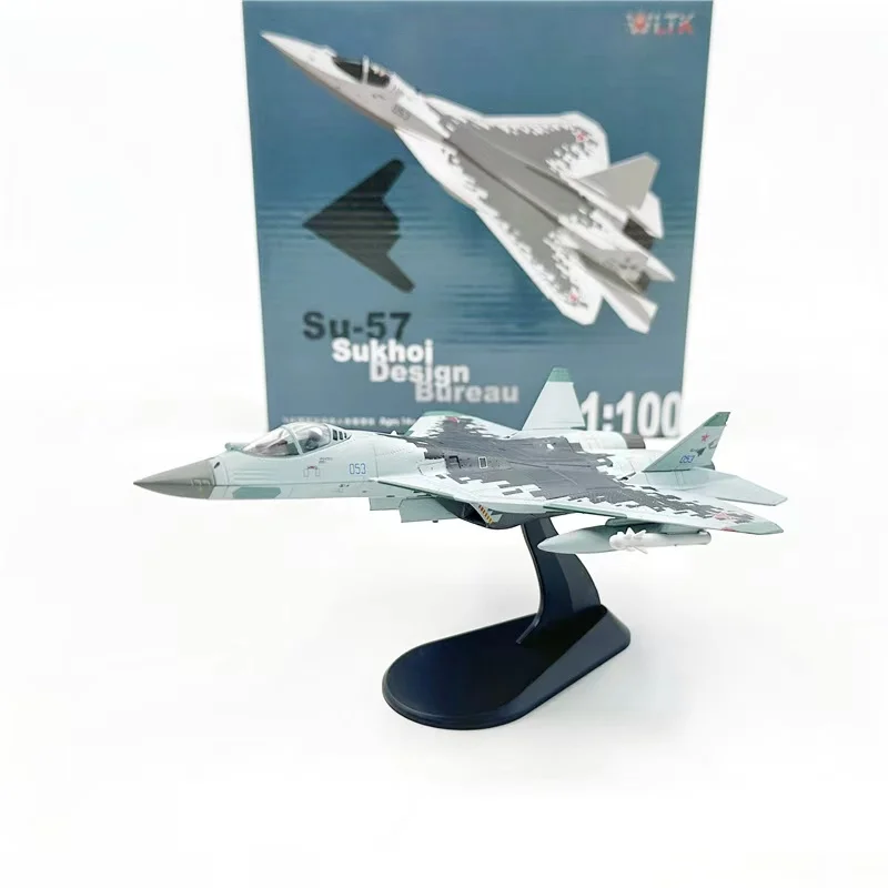 WLTK 1/100 Scale Russian Air Force SU57 Su-57 053 Alloy Fighter Aircraft Model Collection Decorative Item For Decoration
WLTK 1/100 Scale Russian Air Force SU57 Su-57 053 Alloy Fighter Aircraft Model Collection Decorative Item For Decoration