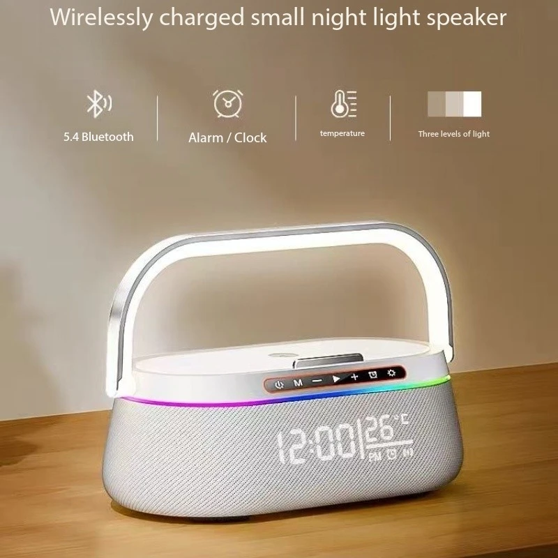 2025 New 15W Wireless Chargers Phone Alarm Bedroom Lamp Night Light Desktop Clock Multifunctional Caixa De Som Bluetooth Speaker
2025 New 15W Wireless Chargers Phone Alarm Bedroom Lamp Night Light Desktop Clock Multifunctional Caixa De Som Bluetooth Speaker