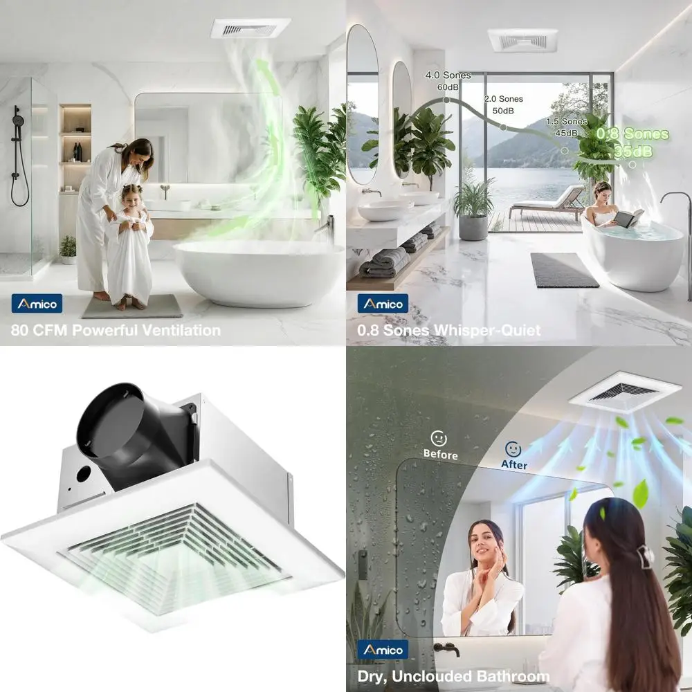 80cm Quiet Bathroom Exhaust Fan with Easy Ceiling Retrofit and ETL/CC Certification
80cm Quiet Bathroom Exhaust Fan with Easy Ceiling Retrofit and ETL/CC Certification