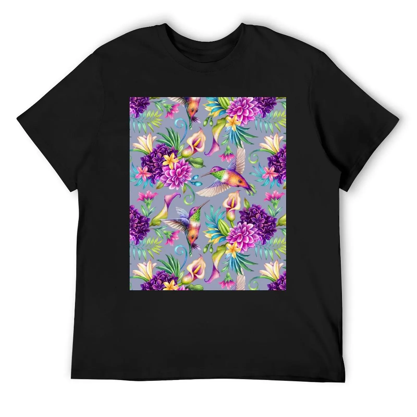 Vintage Hummingbirds and flowers pattern T-Shirt anime cute clothes plus sizes plain black t shirts men
Vintage Hummingbirds and flowers pattern T-Shirt anime cute clothes plus sizes plain black t shirts men