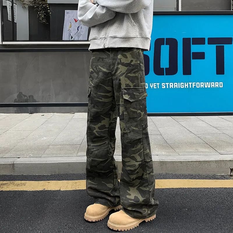 Свободные прямые камуфляжные брюки в американском стиле ретро, крутая повседневная рабочая одежда High Street, брюки для мужчин, Ciwalk, полиэфирное волокно
Свободные прямые камуфляжные брюки в американском стиле ретро, крутая повседневная рабочая одежда High Street, брюки для мужчин, Ciwalk, полиэфирное волокно