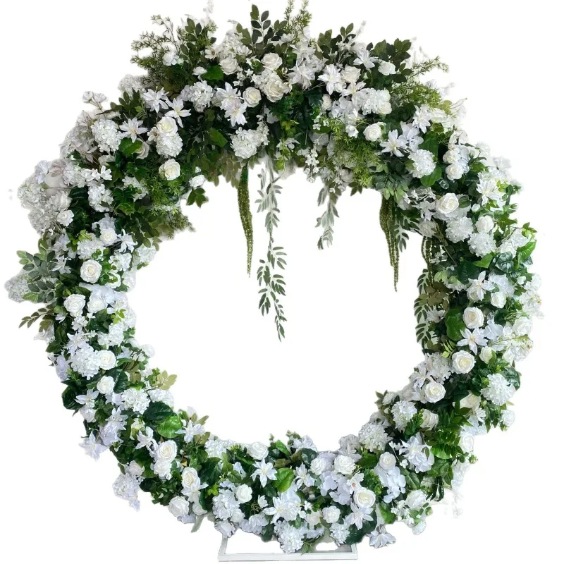 European style, Mori wedding decoration ring arch floral arrangement, outdoor photography background flower
European style, Mori wedding decoration ring arch floral arrangement, outdoor photography background flower