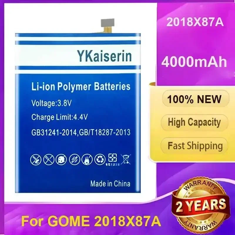 YKaiserin Hardwearing New Mobile Phone Battery For Gome 2018X87A Strong Compatibility large capacity 4000mAh + track code
YKaiserin Hardwearing New Mobile Phone Battery For Gome 2018X87A Strong Compatibility large capacity 4000mAh + track code