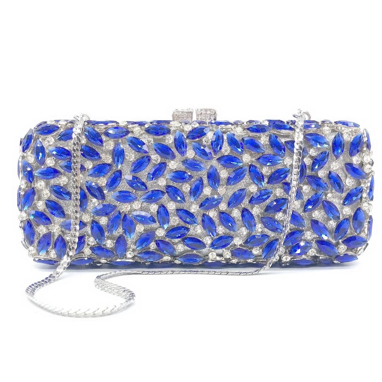 Blue Rhinestone Long Evening Clutch Purse Women Crystal Wedding Dinner Purses Lady Diamond Hard Metal Handbags Formal Clutches
Blue Rhinestone Long Evening Clutch Purse Women Crystal Wedding Dinner Purses Lady Diamond Hard Metal Handbags Formal Clutches