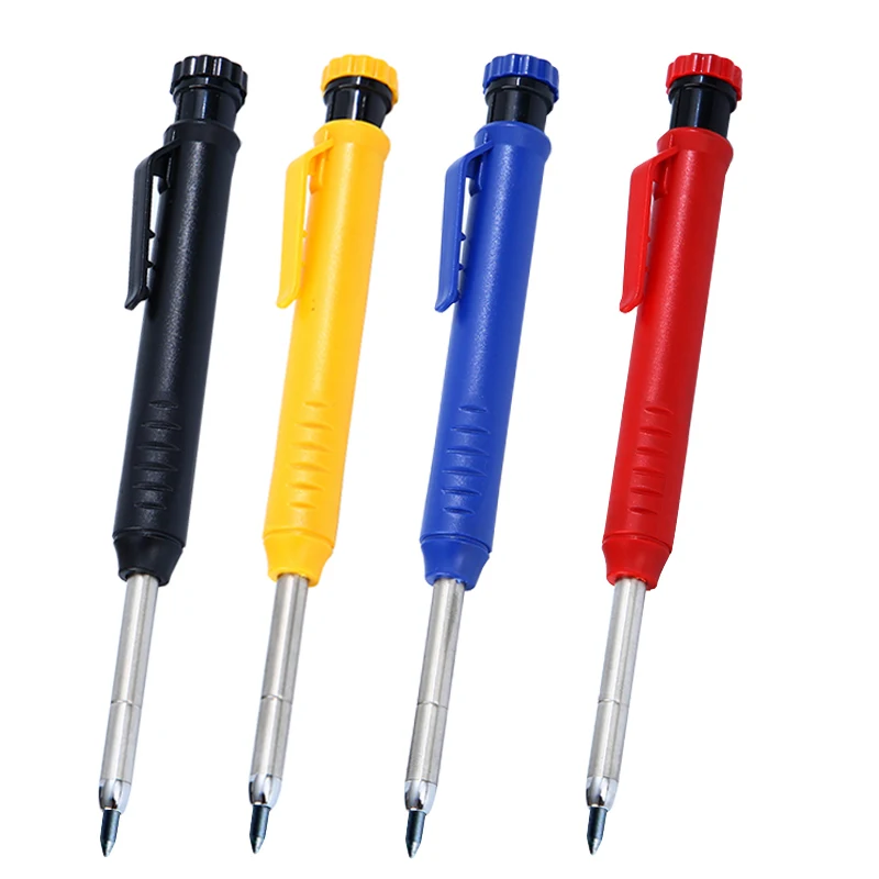 Solid Carpenter Pencil Set Deep Hole Marking Tool Pen Built In Pencil Sharpener Carpenter Lead Core Automatic Pencil Drawing Pen
Solid Carpenter Pencil Set Deep Hole Marking Tool Pen Built In Pencil Sharpener Carpenter Lead Core Automatic Pencil Drawing Pen