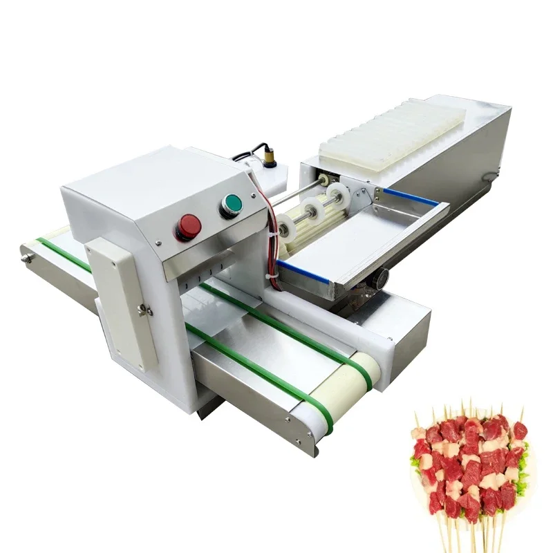 Machine à brochettes automatiques jetables en acier inoxydable de qualité alimentaire, modules de viande de barbecue
Machine à brochettes automatiques jetables en acier inoxydable de qualité alimentaire, modules de viande de barbecue