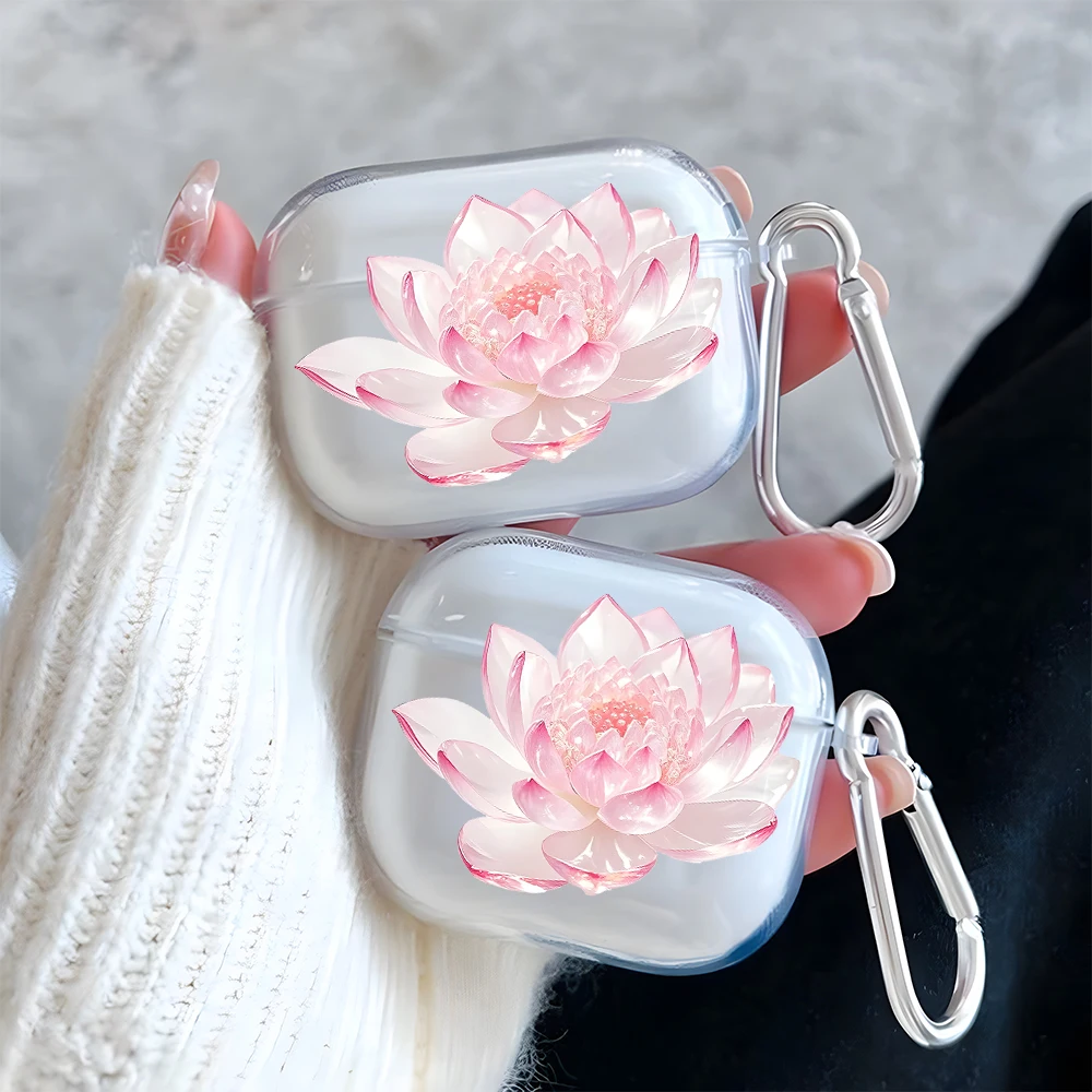 Gentle Pink Lotus Pattern Clear Earphone Case for AirPods Pro 2/Pro 3/Pro Earbuds Case for AirPods 1/2/3/4 TPU Protective Cover
Gentle Pink Lotus Pattern Clear Earphone Case for AirPods Pro 2/Pro 3/Pro Earbuds Case for AirPods 1/2/3/4 TPU Protective Cover