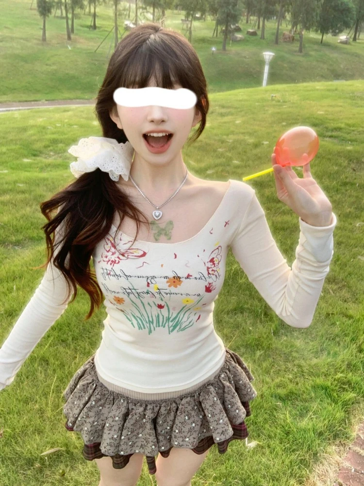 2025 Harajuku Printing Cropped T Shirt Y2k Aesthetic Fairy Grunge Bodycon Goth Women Tops Streetwear Casual Kawaii Spring Tees
2025 Harajuku Printing Cropped T Shirt Y2k Aesthetic Fairy Grunge Bodycon Goth Women Tops Streetwear Casual Kawaii Spring Tees