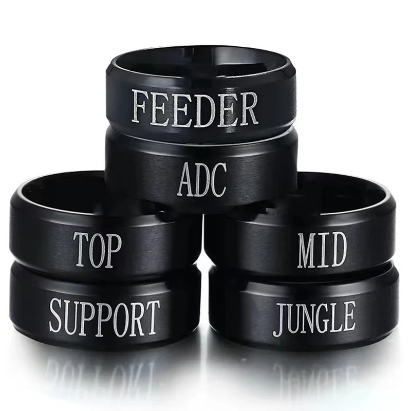 League of Legendes Stainless Steel Team Position Band Rings for Men Women High Quality LOL Finger Ring Unisex Fans Party Jewelry
League of Legendes Stainless Steel Team Position Band Rings for Men Women High Quality LOL Finger Ring Unisex Fans Party Jewelry