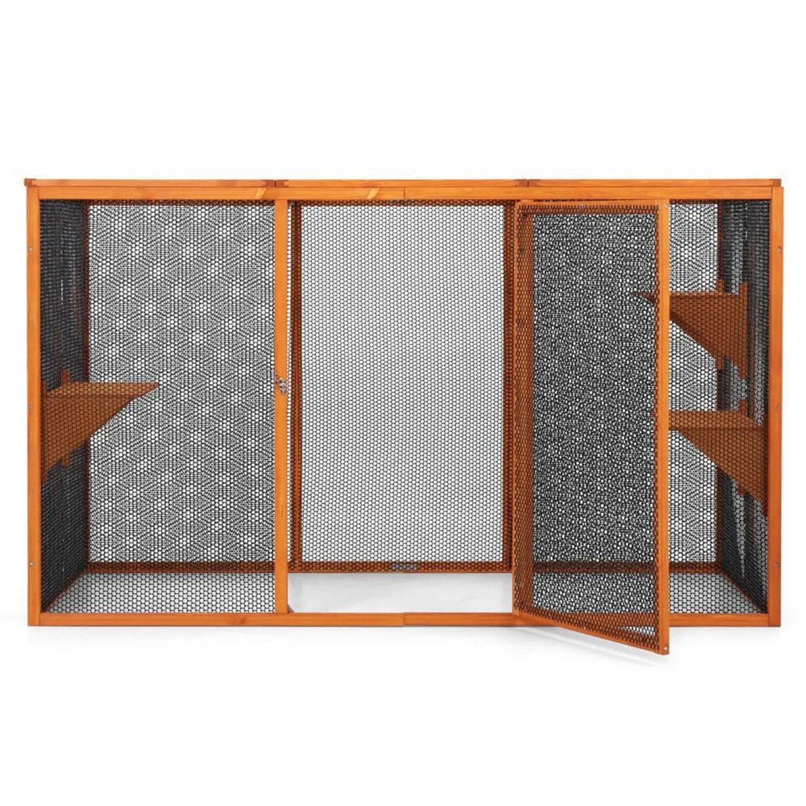 US Detachable Cat Enclosure with Waterproof Roof and 3 Jumping Platforms, Orange
US Detachable Cat Enclosure with Waterproof Roof and 3 Jumping Platforms, Orange