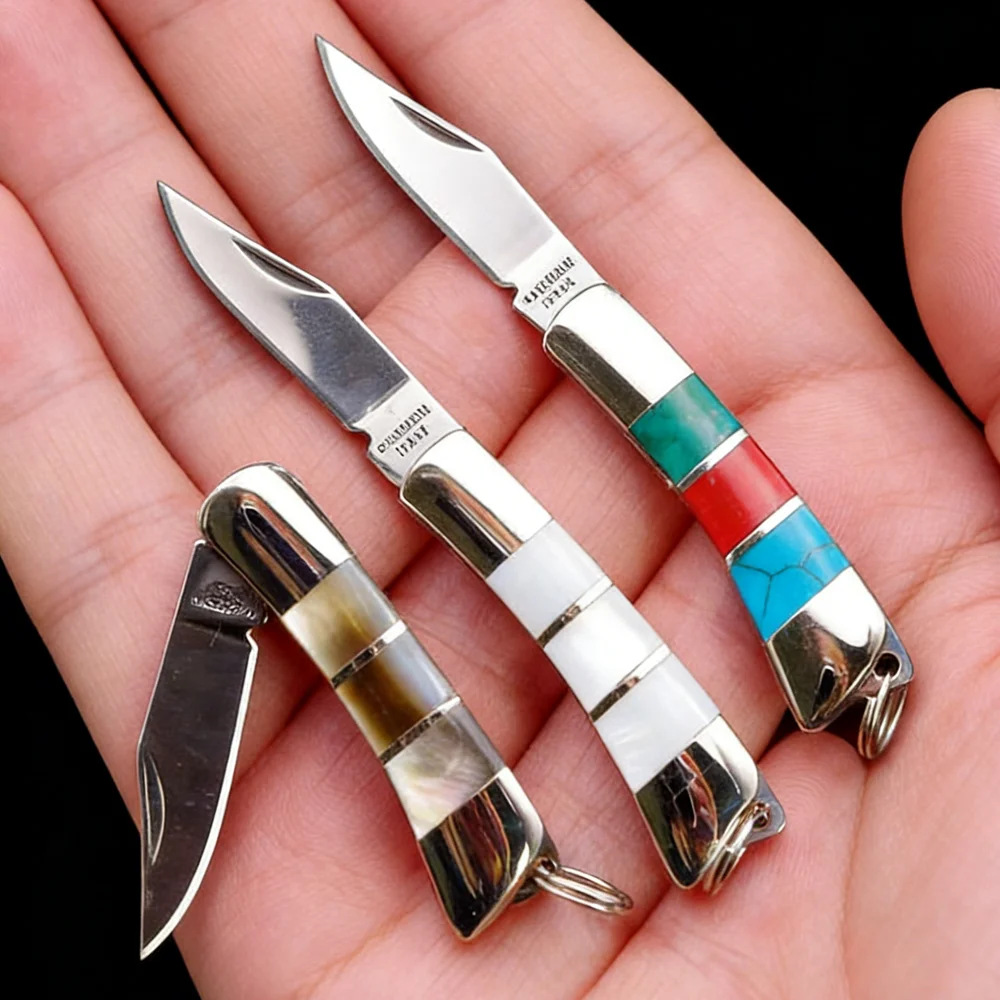 Stainless Steel Folding Pocket Keychain Knife, Versatile Handle Options, Lightweight Portable EDC Tool for Daily & Outdoor Use
Stainless Steel Folding Pocket Keychain Knife, Versatile Handle Options, Lightweight Portable EDC Tool for Daily & Outdoor Use
