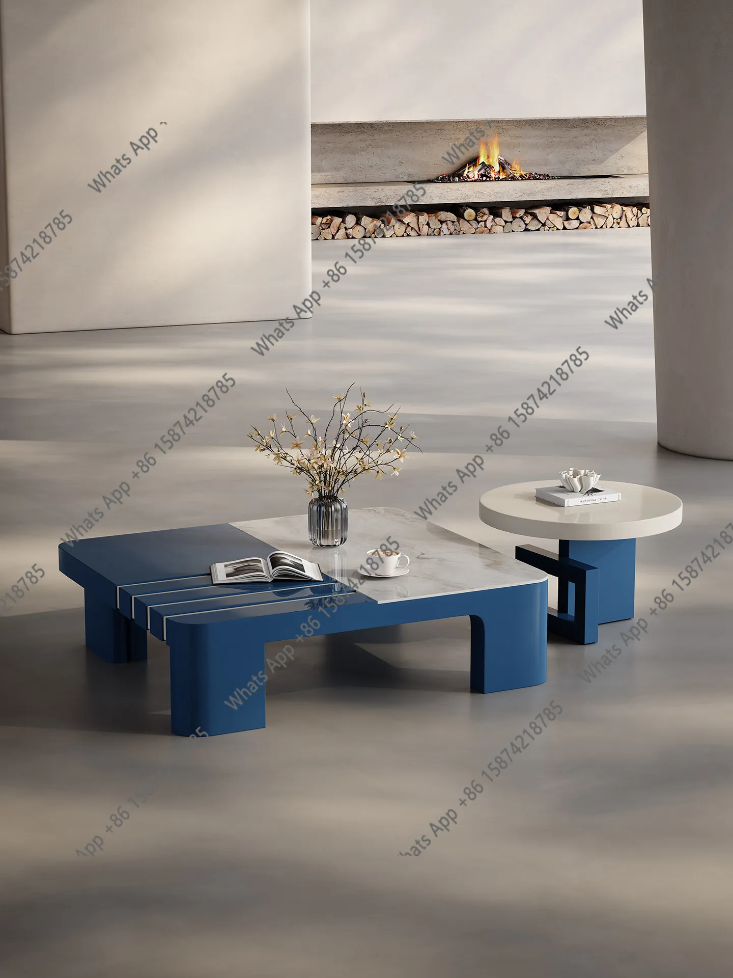 Designer natural luxury stone square coffee table living room new Italian minimalist baking paint creative art high sense
Designer natural luxury stone square coffee table living room new Italian minimalist baking paint creative art high sense