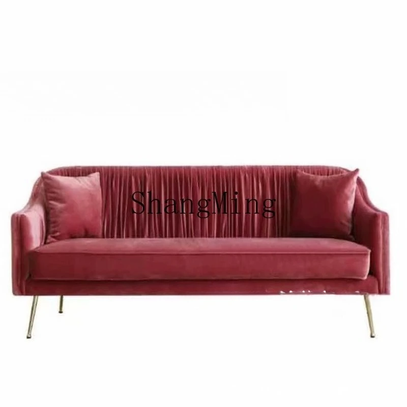 ZYY high fashion modern metal three-person sofa living room flannel soft bag leisure club fashion reception sofa
ZYY high fashion modern metal three-person sofa living room flannel soft bag leisure club fashion reception sofa