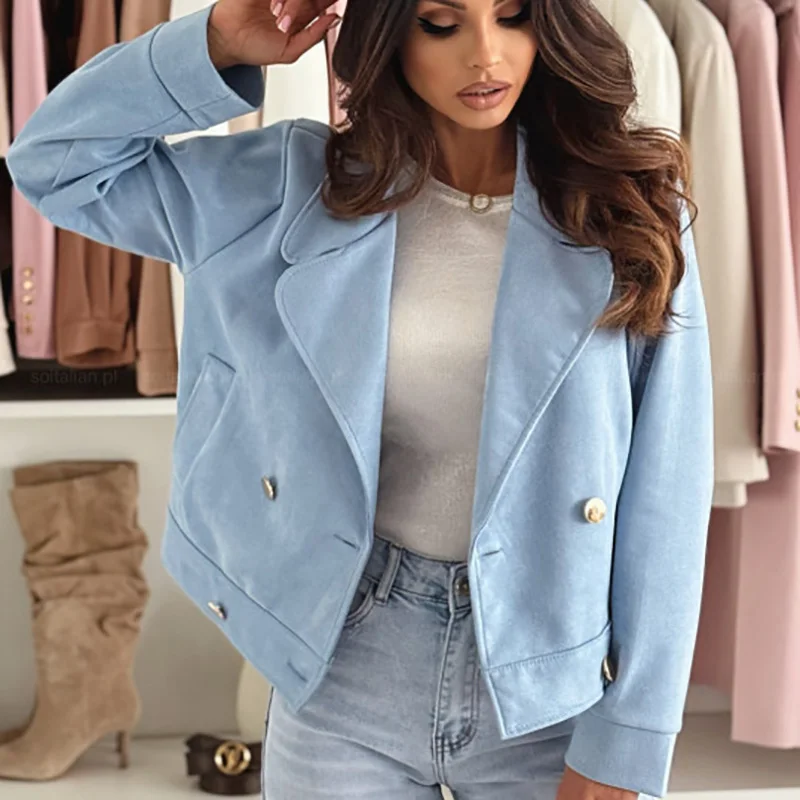 LISM Winter Solid Outerwear Coat Women Fashion Turn-down Collar Commute Top Jacket Casual Double Breasted Long Sleeve Cardigan
LISM Winter Solid Outerwear Coat Women Fashion Turn-down Collar Commute Top Jacket Casual Double Breasted Long Sleeve Cardigan