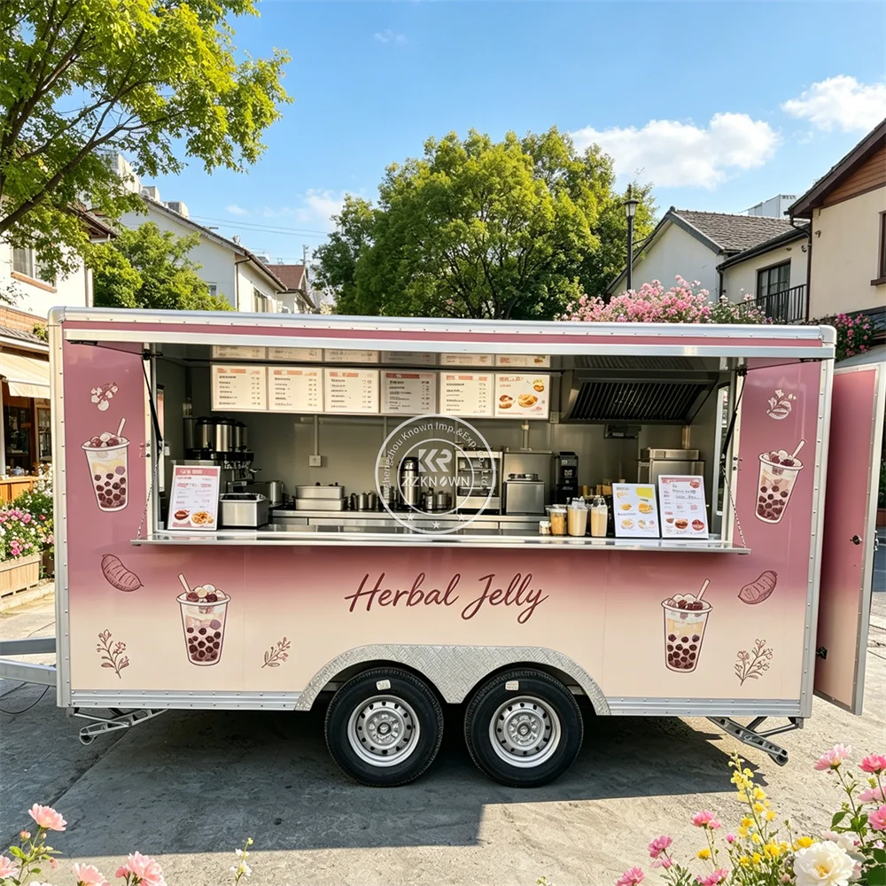 Customized Mobile Food Trailer Street Coffee Juice Ice Cream Cart Street Catering Trailer With Fully Equipped Kitchen
Customized Mobile Food Trailer Street Coffee Juice Ice Cream Cart Street Catering Trailer With Fully Equipped Kitchen