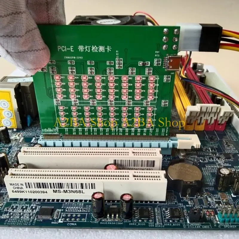 A2BA PCIE Slot Tester With Independent Power Supply Tester Card with Light For PC
A2BA PCIE Slot Tester With Independent Power Supply Tester Card with Light For PC