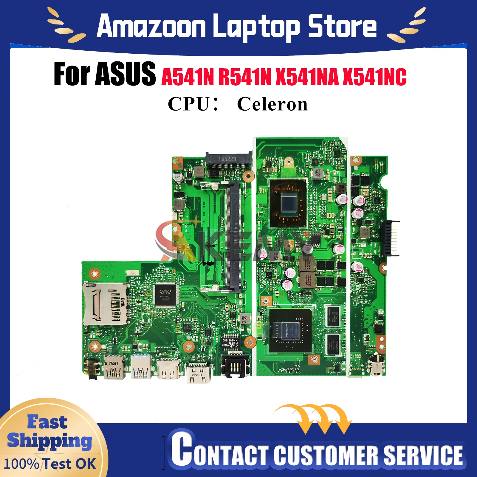 X541NC Laptop Motherboard For ASUS VivoBook A541N X541NA F541N X541NC R541N A541N X541N Notebook Mainboard With Celeron CPU stk
X541NC Laptop Motherboard For ASUS VivoBook A541N X541NA F541N X541NC R541N A541N X541N Notebook Mainboard With Celeron CPU stk