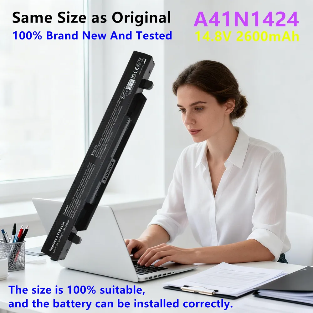 A41N1424 Laptop battery FOR ASUS Rog GL552 GL552V GL552J ZX50 ZX50J ZX50JX ZX50V FX-PRO FX71PRO FX-PLUS FX-PLUS A4INI424
A41N1424 Laptop battery FOR ASUS Rog GL552 GL552V GL552J ZX50 ZX50J ZX50JX ZX50V FX-PRO FX71PRO FX-PLUS FX-PLUS A4INI424