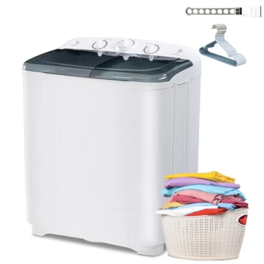 2in1 Portable Washing Machine with 13lbs Wash and 9lbs Spin Capacity for Compact Spaces Ideal for Apartments Dorms RVs and Camp
2in1 Portable Washing Machine with 13lbs Wash and 9lbs Spin Capacity for Compact Spaces Ideal for Apartments Dorms RVs and Camp