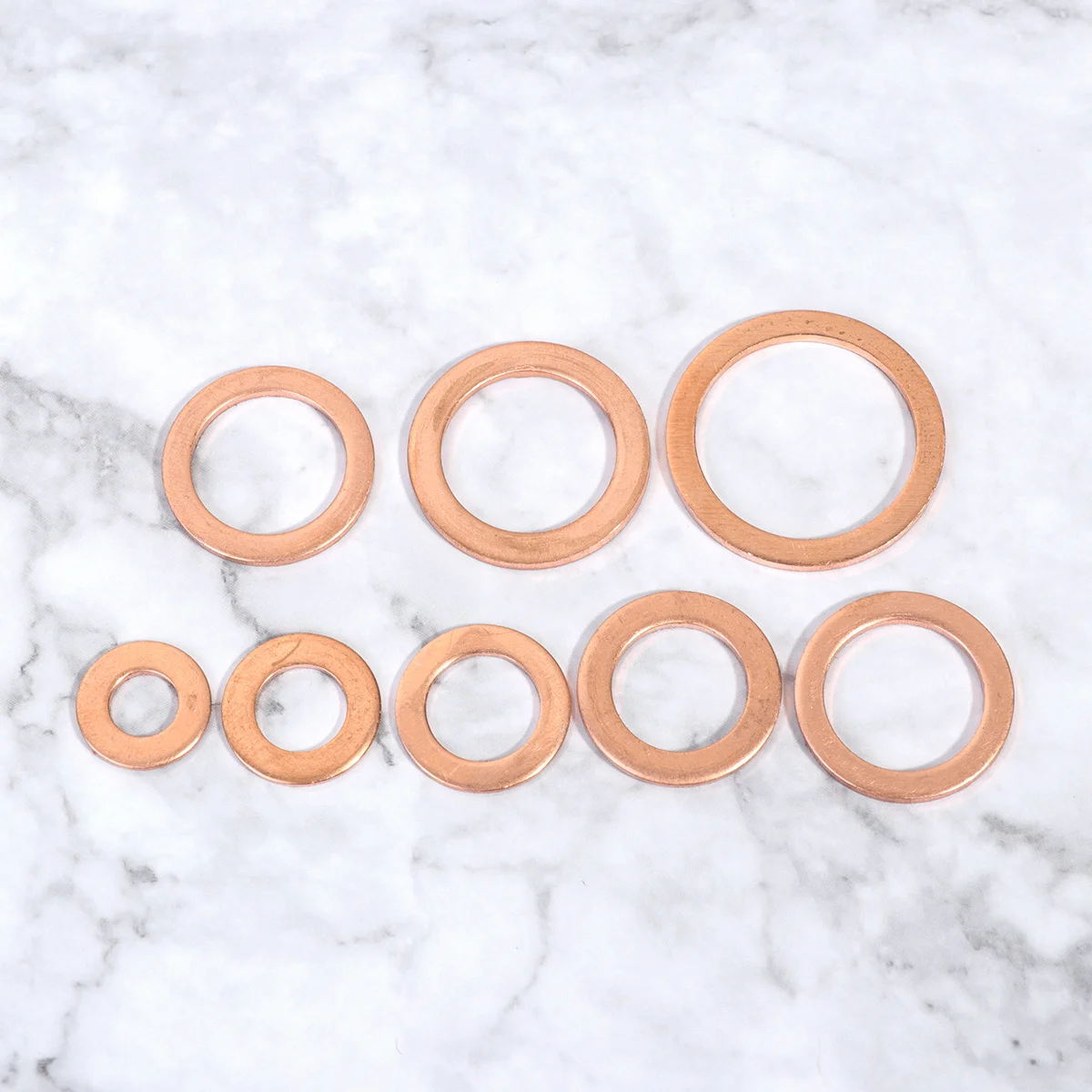 140pcs Copper Sealing Ring Set Flat Washers Sump Plug Fuel Hydraulic Accessories Assortment Transparent Storage Box For Engine
140pcs Copper Sealing Ring Set Flat Washers Sump Plug Fuel Hydraulic Accessories Assortment Transparent Storage Box For Engine