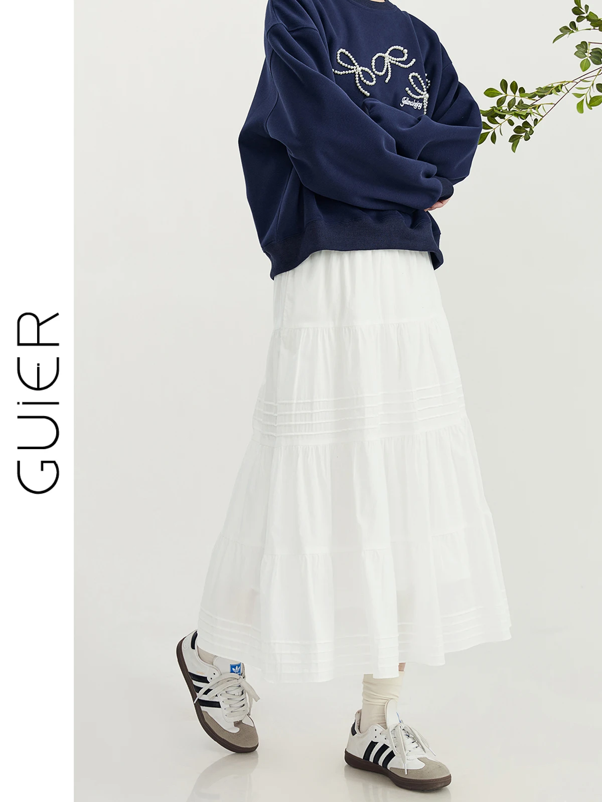 Белая юбка-миди А-силуэта с высокой талией и вставками, элегантная, для женщин, весна-осень, новинка, для офиса, из смесового хлопка
Белая юбка-миди А-силуэта с высокой талией и вставками, элегантная, для женщин, весна-осень, новинка, для офиса, из смесового хлопка