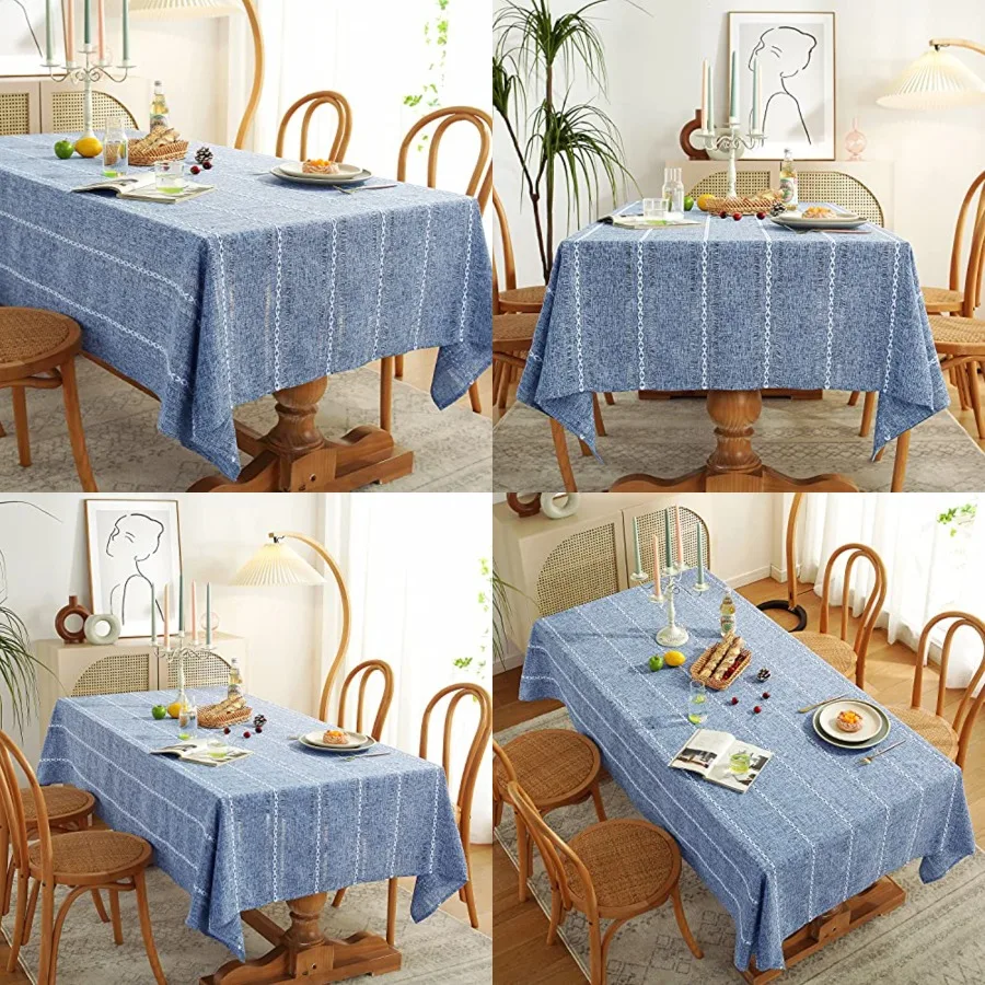 Rectangle Tablecloth 60 x 120 Inch, Farmhouse Boho Linen Table Cloths, Wrinkle Free Washable Tablecloths for Dining Tables, Sum
Rectangle Tablecloth 60 x 120 Inch, Farmhouse Boho Linen Table Cloths, Wrinkle Free Washable Tablecloths for Dining Tables, Sum