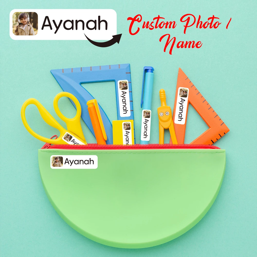 60 шт./120 шт./180 шт. индивидуальные наклейки для фото и именной бирки, наклейки по индивидуальному заказу, водонепроницаемые персонализированные этикетки для детей, школы
60 шт./120 шт./180 шт. индивидуальные наклейки для фото и именной бирки, наклейки по индивидуальному заказу, водонепроницаемые персонализированные этикетки для детей, школы