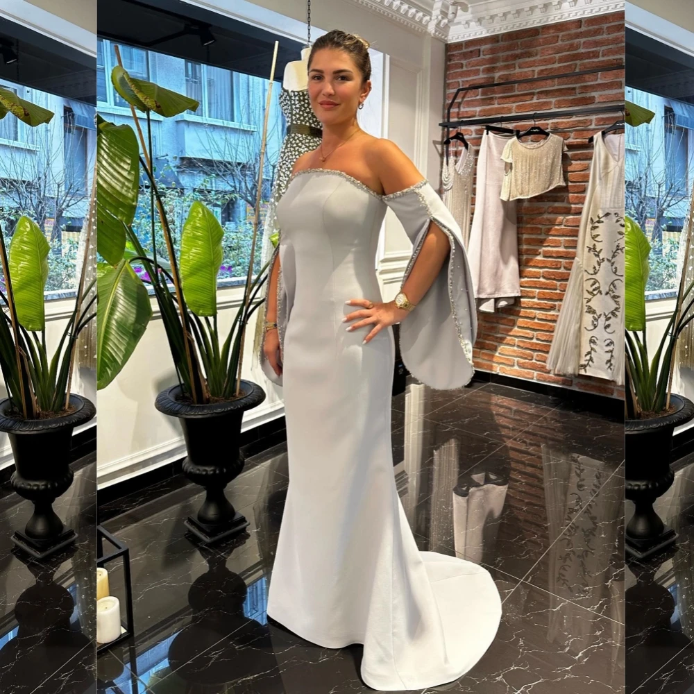 Satin Beading Draped Graduation Sheath Strapless Bespoke Occasion Gown Long Dresses
Satin Beading Draped Graduation Sheath Strapless Bespoke Occasion Gown Long Dresses
