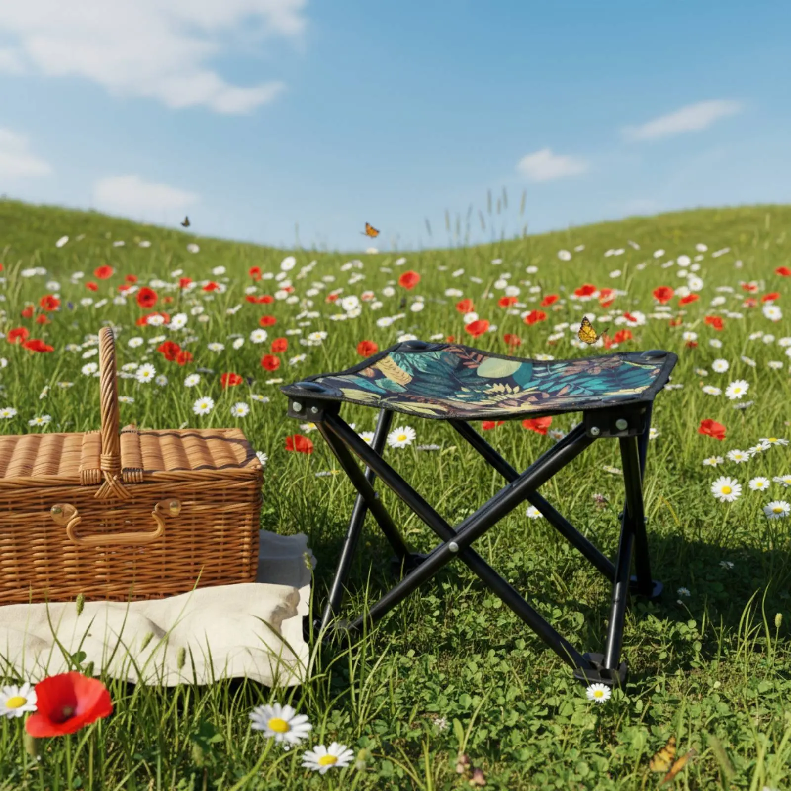 Small Canvas Stool Stable X-Shaped Frame Design Portable Folding Stool Lightweight Travel Seat Long-Lasting Oxford Material
Small Canvas Stool Stable X-Shaped Frame Design Portable Folding Stool Lightweight Travel Seat Long-Lasting Oxford Material