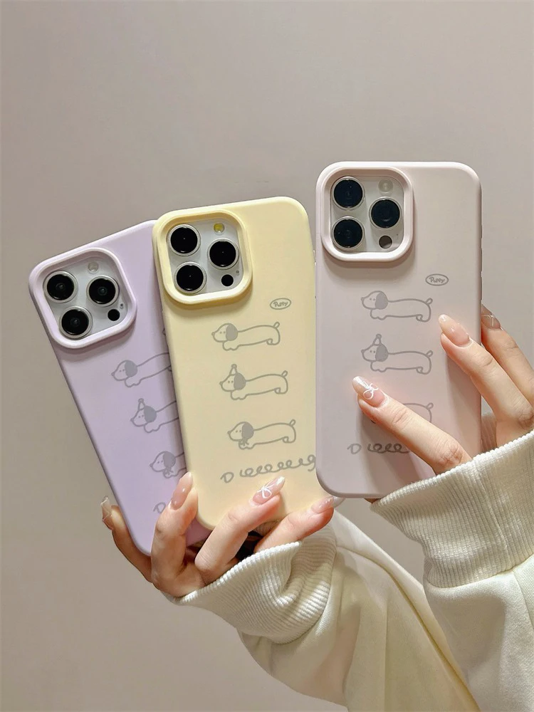 Simple Stylish Macaron Color Lovely Dachshunds Soft Back Cover For iPhone 12 13 14 15 16 Pro Max 16 Plus Phone Case
Simple Stylish Macaron Color Lovely Dachshunds Soft Back Cover For iPhone 12 13 14 15 16 Pro Max 16 Plus Phone Case