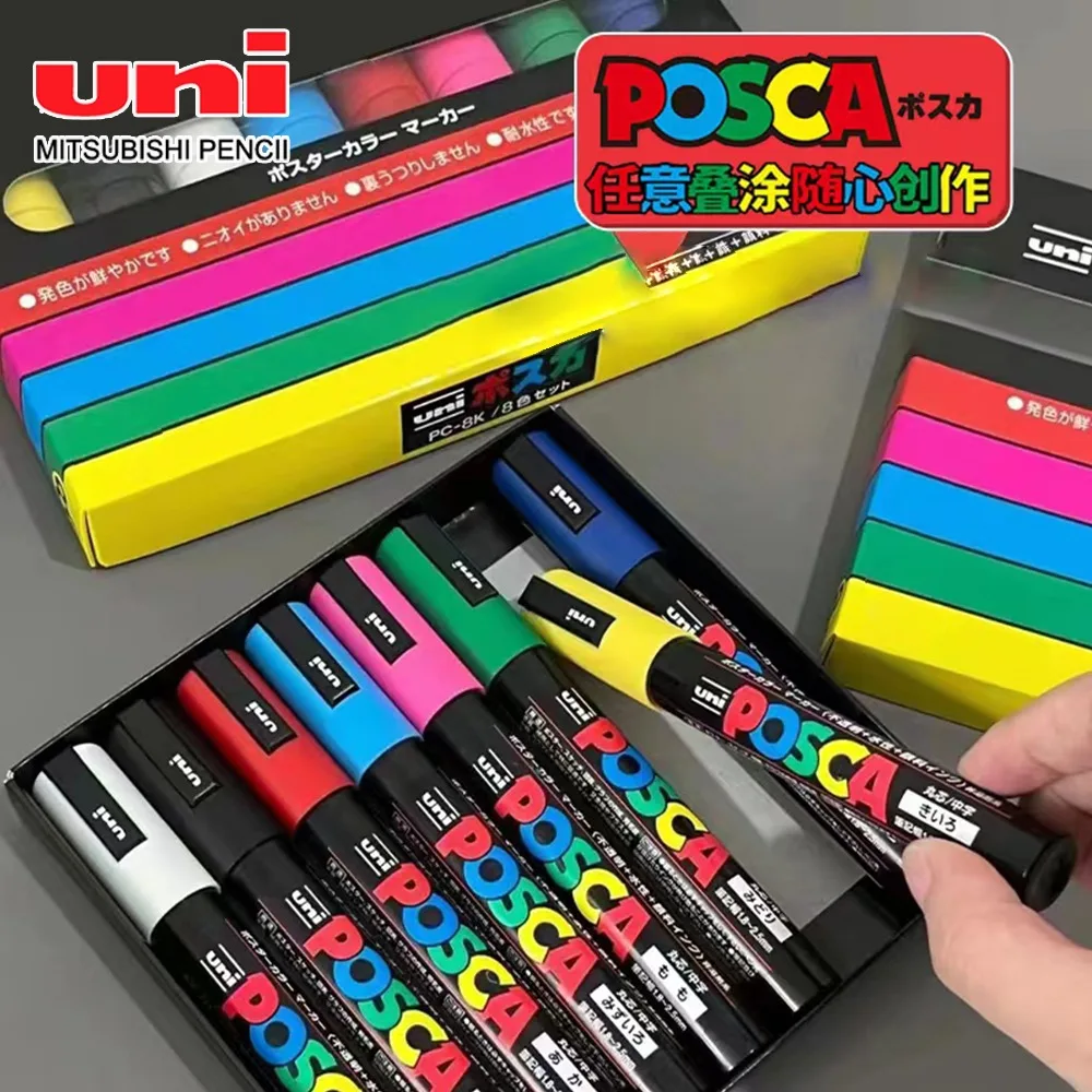 1pcs Original Uni POSCA Marker Pen PC-5M POP Poster Graffiti Manga Painting Markers 1.8-2.5mm 29 Color School Supplies
1pcs Original Uni POSCA Marker Pen PC-5M POP Poster Graffiti Manga Painting Markers 1.8-2.5mm 29 Color School Supplies