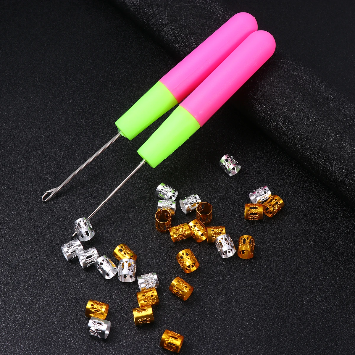 2 Dreadlock Crochet Hooks 20 Golden 20 Silver Clasps Premium Material DIY Hairdressing Tools Braid Fixation Long Lasting Quality
2 Dreadlock Crochet Hooks 20 Golden 20 Silver Clasps Premium Material DIY Hairdressing Tools Braid Fixation Long Lasting Quality