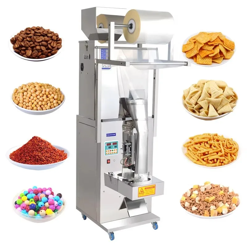 500G automatic large food bag packaging tea bag pine nut multi-functional packaging machine
500G automatic large food bag packaging tea bag pine nut multi-functional packaging machine