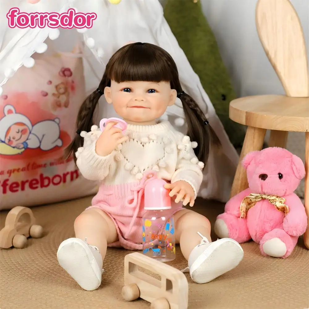 55cm 22inch Lifelike Reborn Baby Girl Doll Soft Silicone Newborn Water Proof Bath Toy Toddler Bebe Doll Christmas Birthday Gifts
55cm 22inch Lifelike Reborn Baby Girl Doll Soft Silicone Newborn Water Proof Bath Toy Toddler Bebe Doll Christmas Birthday Gifts