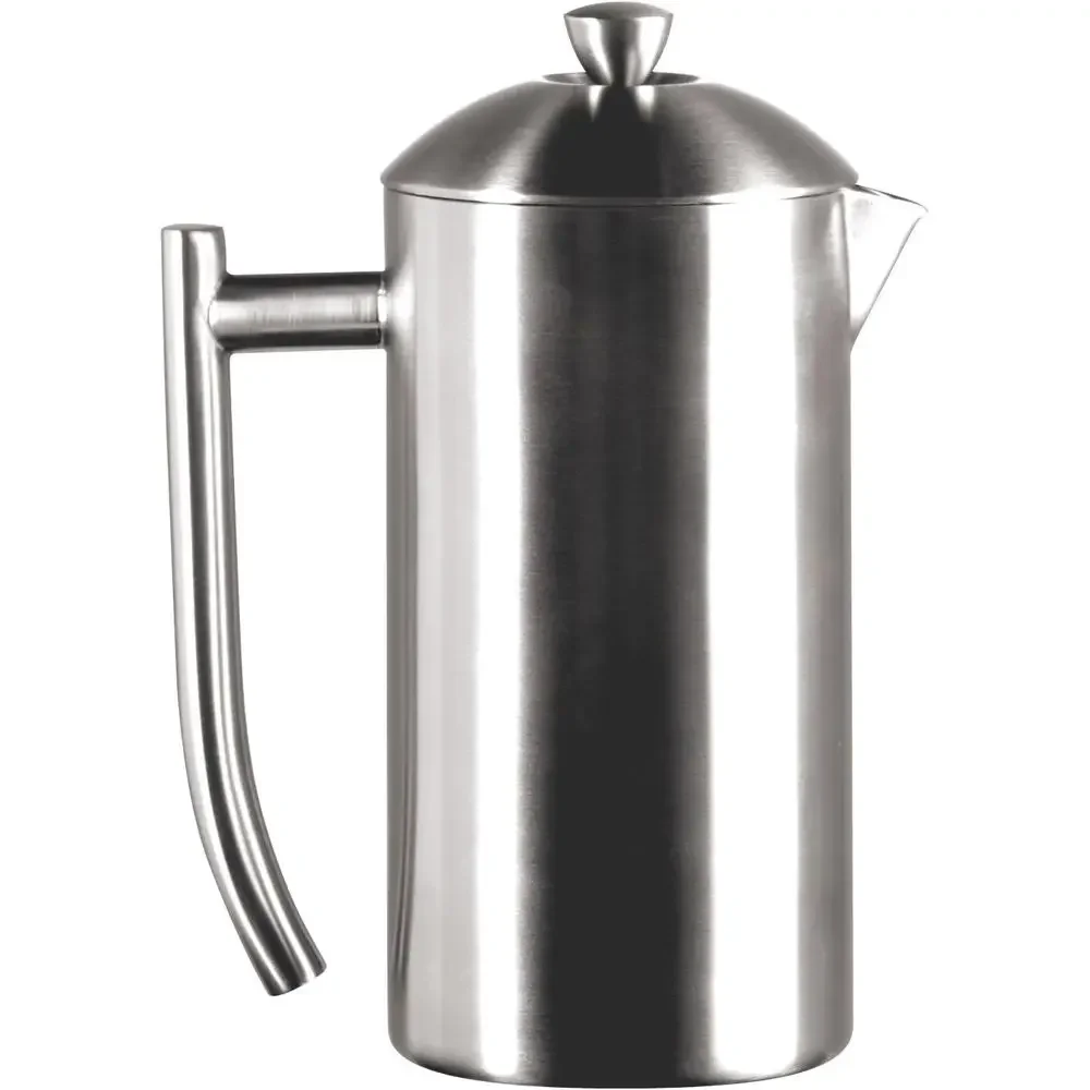 23-Ounce Stainless Steel French Press Coffee Maker - Cold Brew & Stovetop Brewing, Ideal for Camping and Travel
23-Ounce Stainless Steel French Press Coffee Maker - Cold Brew & Stovetop Brewing, Ideal for Camping and Travel