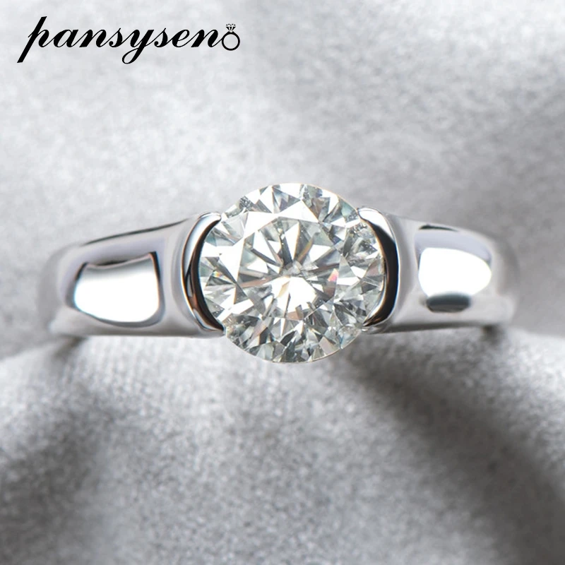 PANSYSEN 2ct 8MM Round Cut D Color Moissanite Wedding Ring for Women Men Solid Silver 925 Fine Jewelry Couple Engagement Ring
PANSYSEN 2ct 8MM Round Cut D Color Moissanite Wedding Ring for Women Men Solid Silver 925 Fine Jewelry Couple Engagement Ring