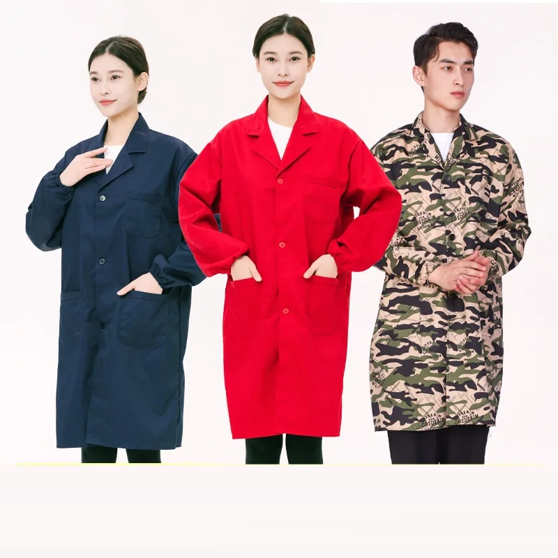 Labor protection coat, thick wear-resistant work uniform, camouflage men's women's transport work clothing, dust proof coat work
Labor protection coat, thick wear-resistant work uniform, camouflage men's women's transport work clothing, dust proof coat work