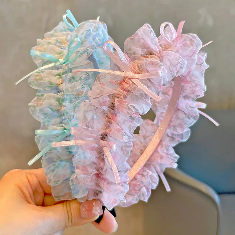 Girls Floral Mesh Ruffle Headband High Crown Puff Hair Hoop for Kids Hair Accessories Headwear Party Festival Daily Use Soft
Girls Floral Mesh Ruffle Headband High Crown Puff Hair Hoop for Kids Hair Accessories Headwear Party Festival Daily Use Soft