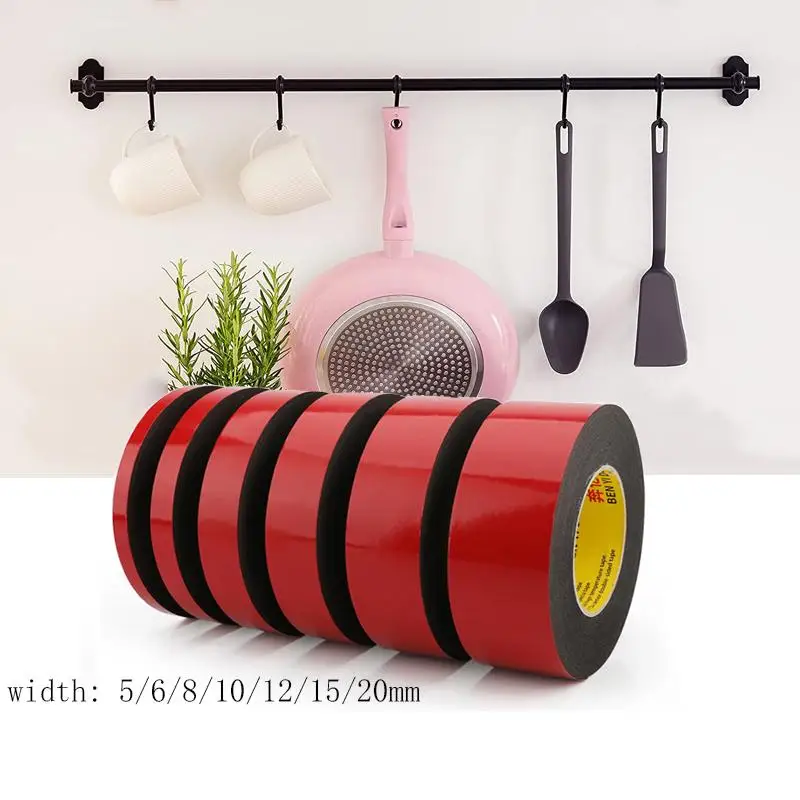 1pcs 3/10/33m/roll 5mm-20mm width Super Strong Double side Adhesive foam Tape for Mounting Fixing Pad Sticky
1pcs 3/10/33m/roll 5mm-20mm width Super Strong Double side Adhesive foam Tape for Mounting Fixing Pad Sticky