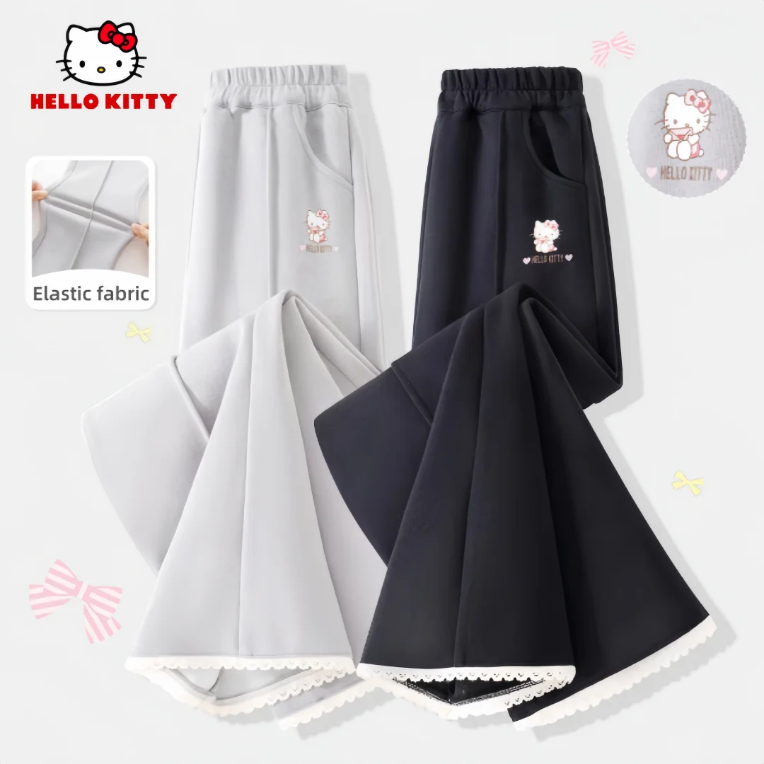 Hello Kitty Kids Knit Flare Pants Trendy Girls Cute Print Draped Trousers Autumn Winter Cold-resistant Stylish Casual Pants
Hello Kitty Kids Knit Flare Pants Trendy Girls Cute Print Draped Trousers Autumn Winter Cold-resistant Stylish Casual Pants